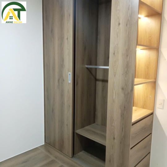 Tủ áo kết hợp tủ trang trí